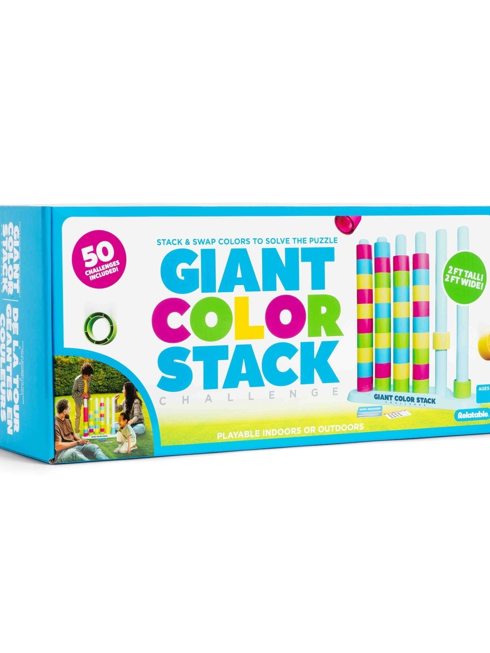 Giant Color Stack By What Do You Meme?, Jumbo Puzzle Game With 50 Cards *NIB*
